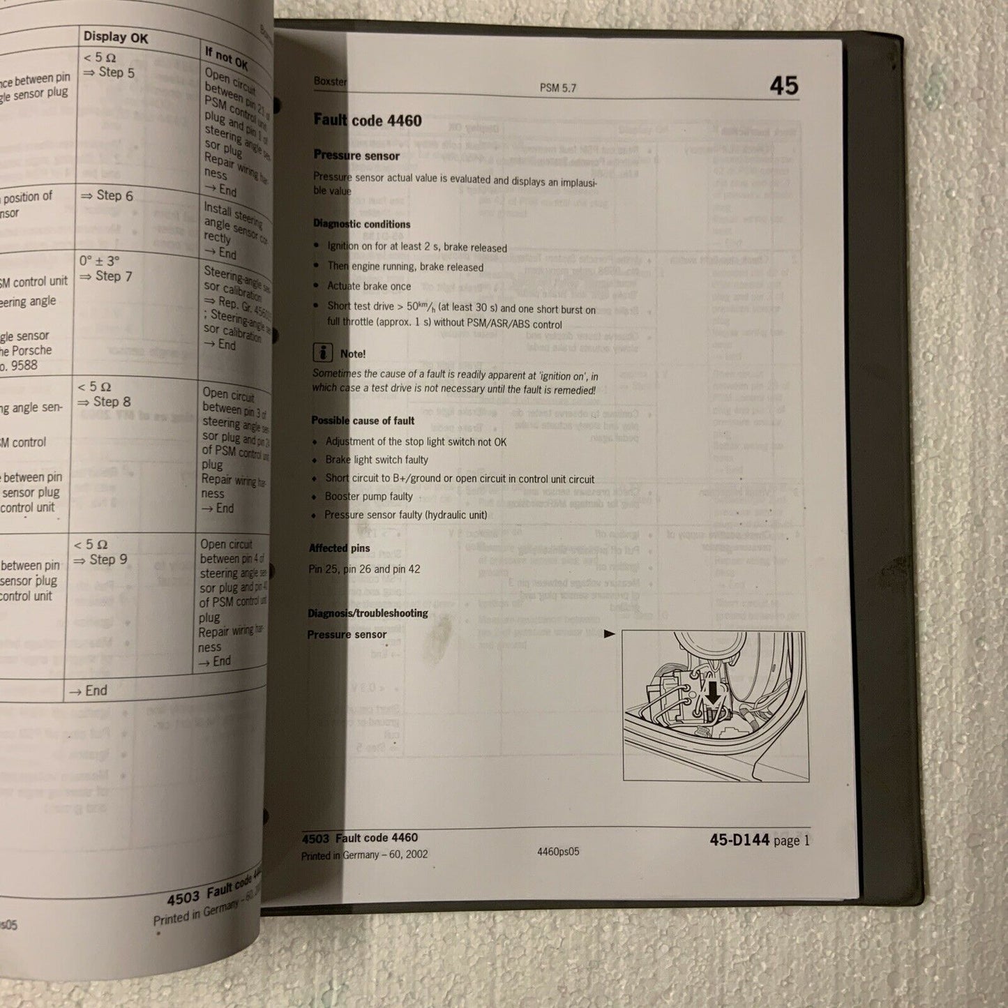 Porsche Boxster 986 Factory Service  Manual Group 0 Diagnosis