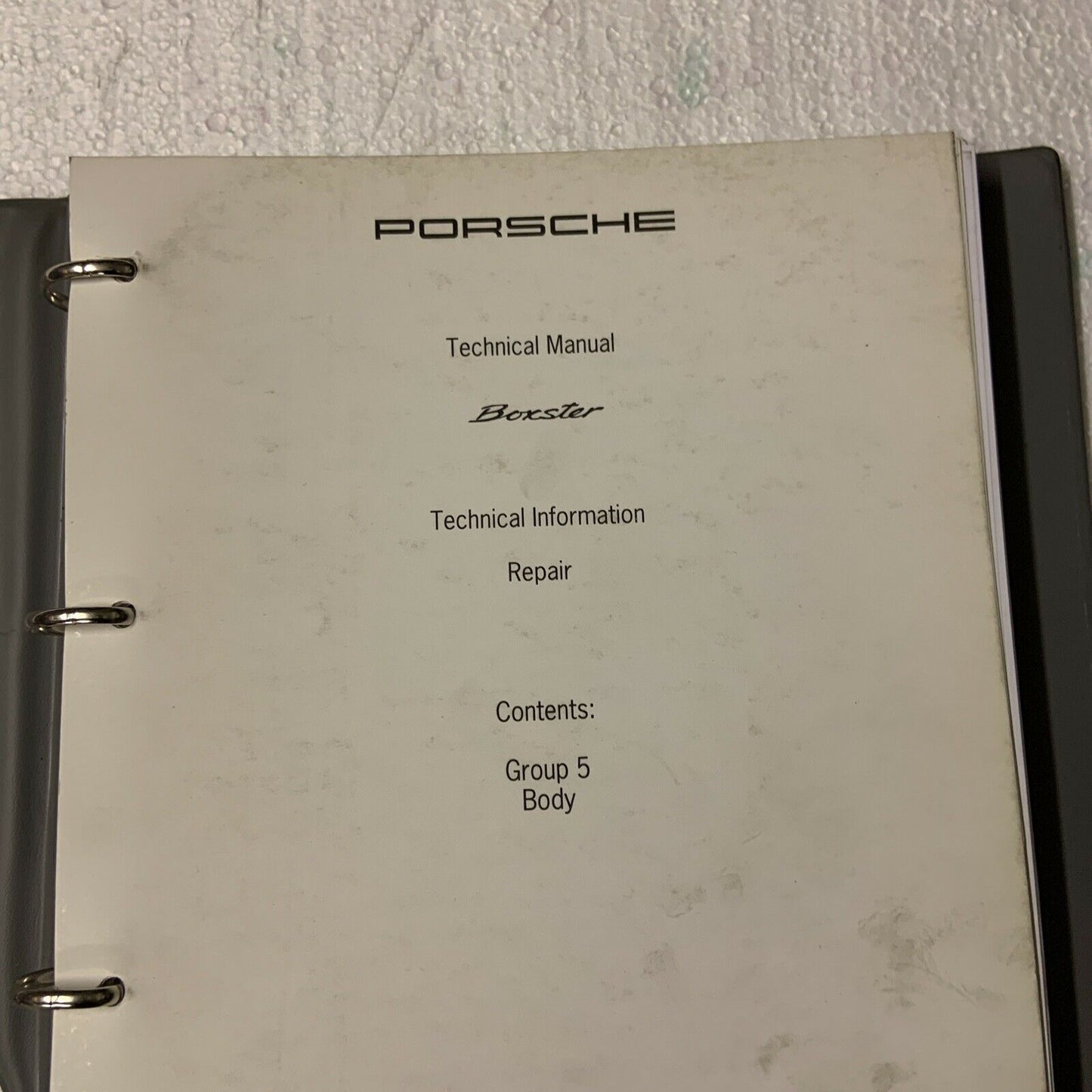 Porsche Boxster 986 Werks-Servicehandbuch Gruppe 5 Karosserie