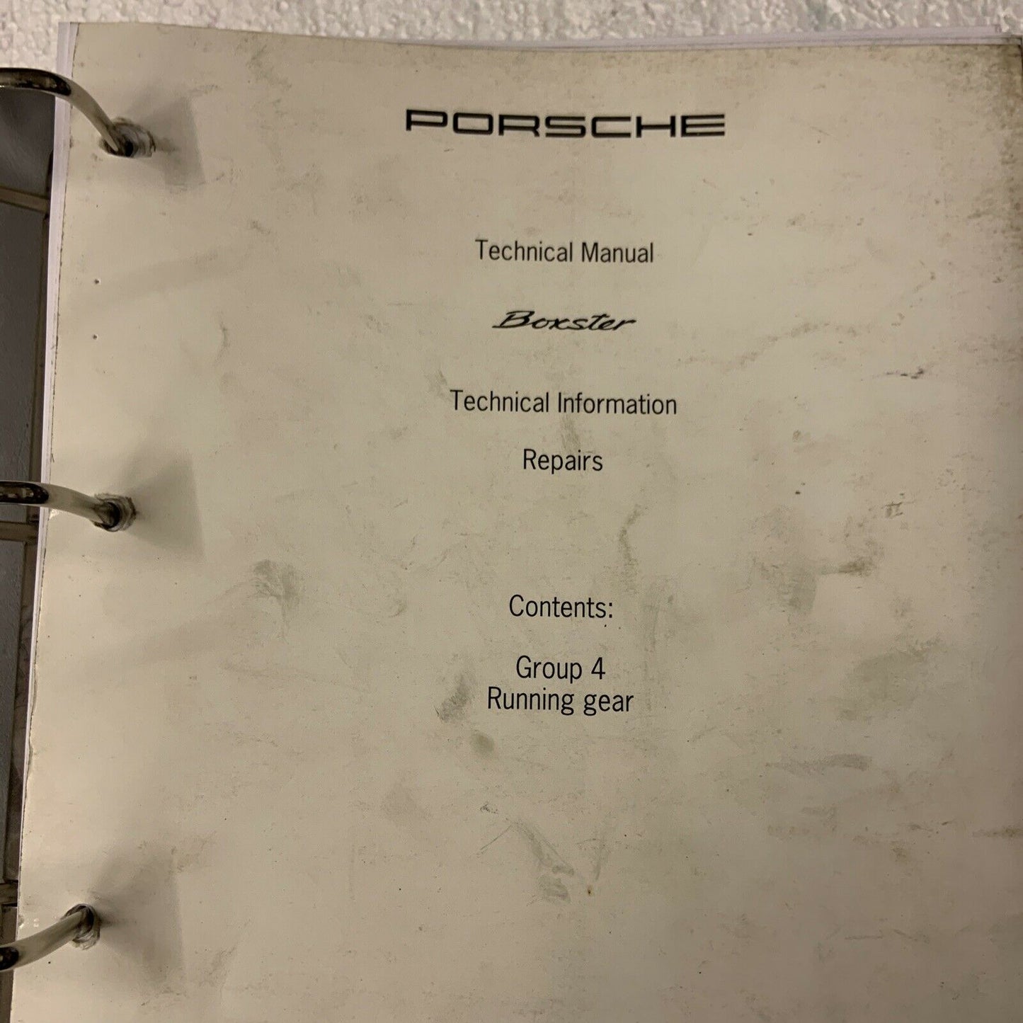 Porsche Boxster 986 Werks-Servicehandbuch Gruppe 4 Fahrwerk