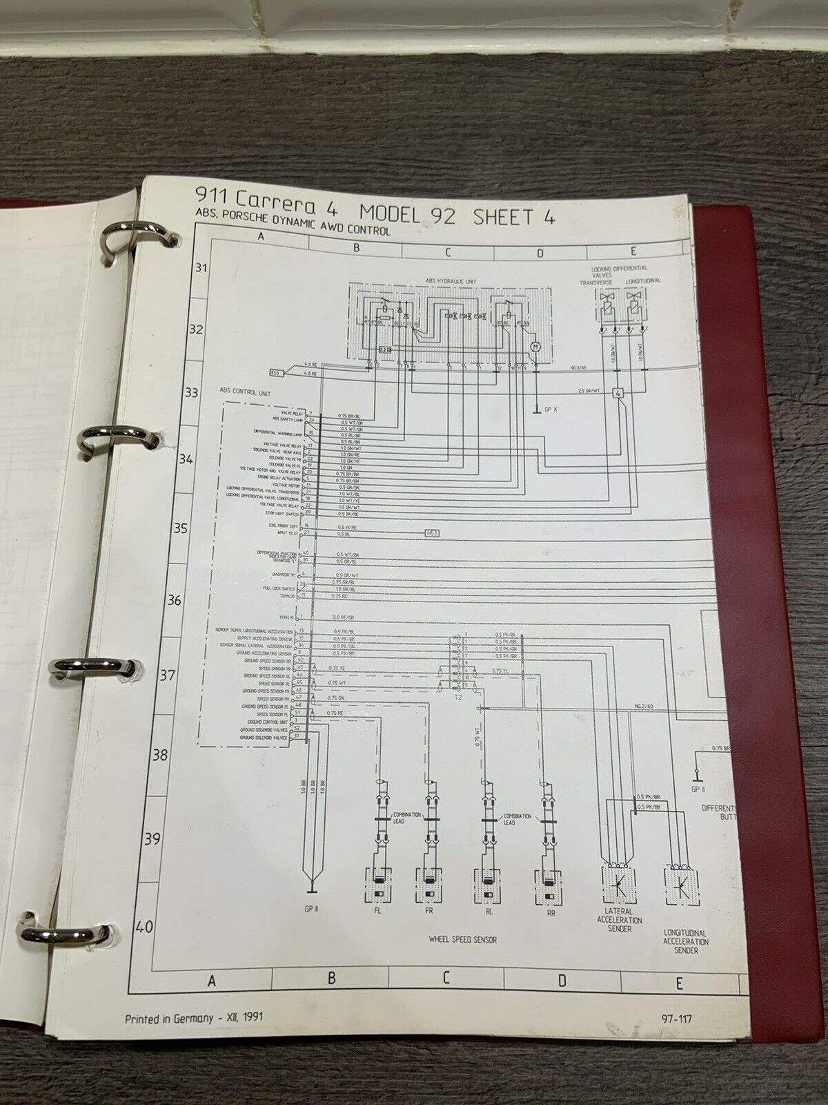 Porsche 911 964 Carrera 2 4 Werkstatthandbuch Schaltpläne 1992/1993