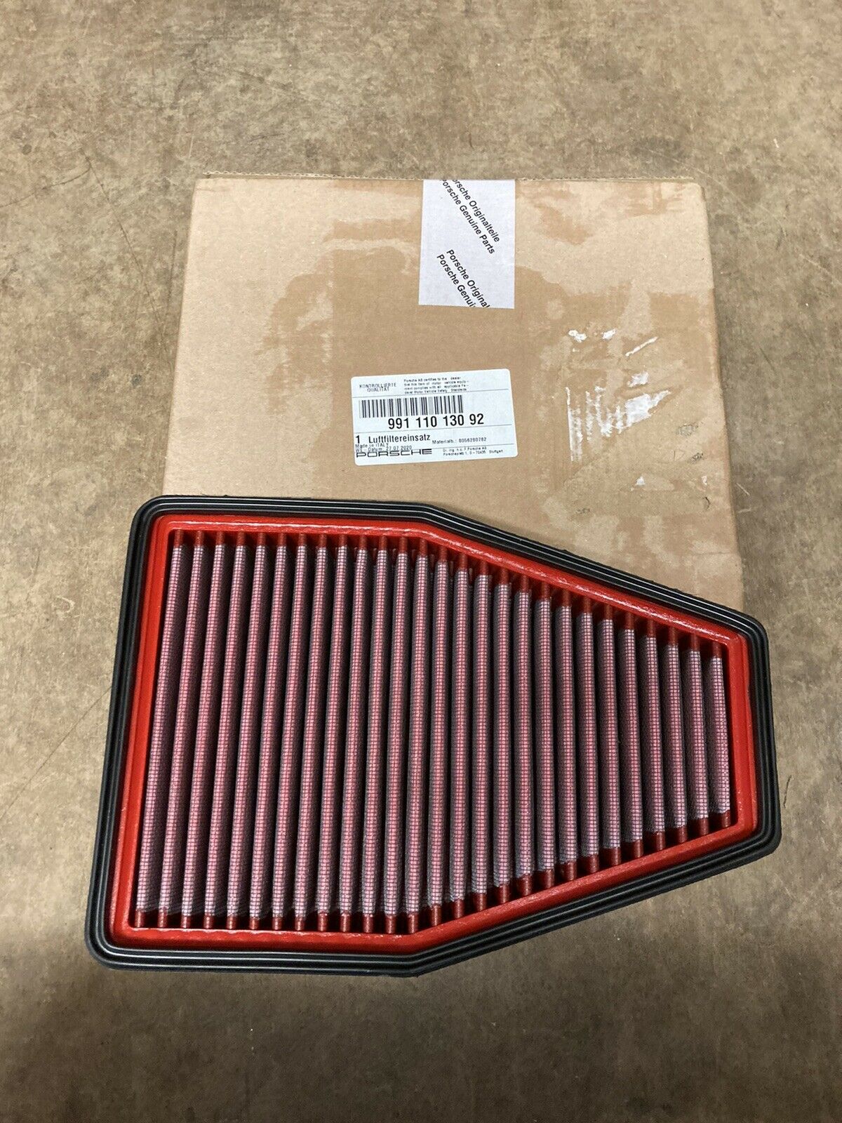 Porsche 911 991 Motorluftfilter 99111013092 Original neuer OEM